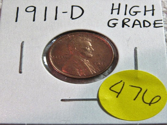 1911-D High Grade Lincoln Cent