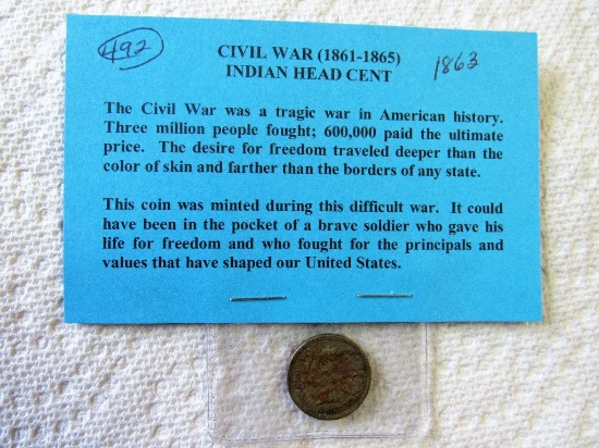 Civil War Penny 1863