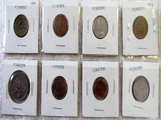 8 Foreign Coins