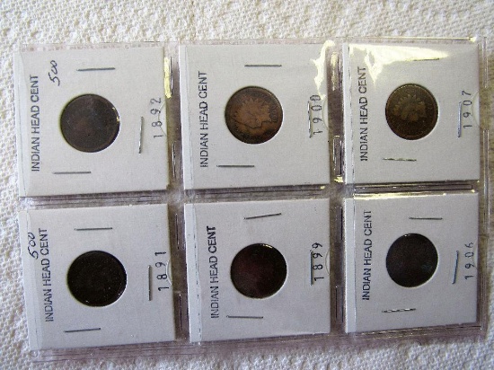 6 Indian Head Cents