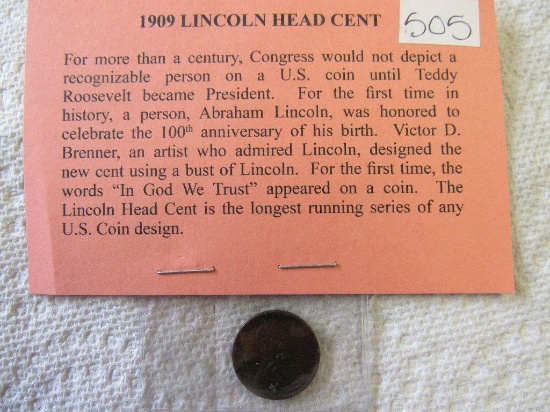1909 First Year Issue Lincoln Cents