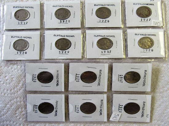 14 Buffalo Nickels