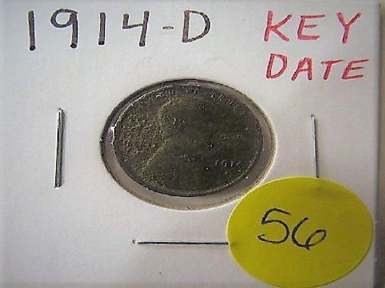 1914-D Key Date Lincoln Cent