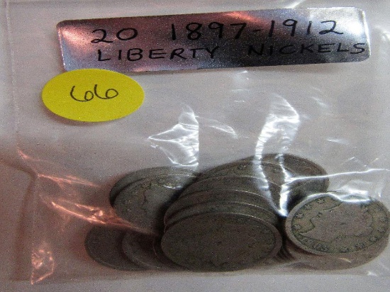 20 1897-1912 Liberty Nickels