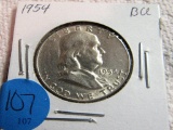 1954 Franklin Half Dollar BU