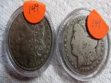 1880, 1889S Silver Morgans
