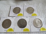 (5) Kennedy Half Dollars, all BU