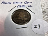 1858 LL Flying Eagle Cent