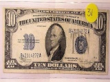 1934 C $10 Silver Certificate