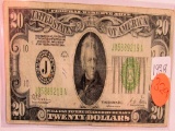1928 Federal Reserve note 1928B 20 Dollars