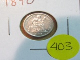 1890 Liberty Seated Dime