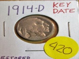 1914-D Key Date Buffalo Nickel