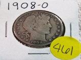 1908-O Barber Half Dollar