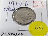 1913-D Buffalo Nickel