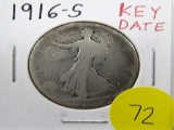 1916-S Key Date Walking Liberty Half Dollar