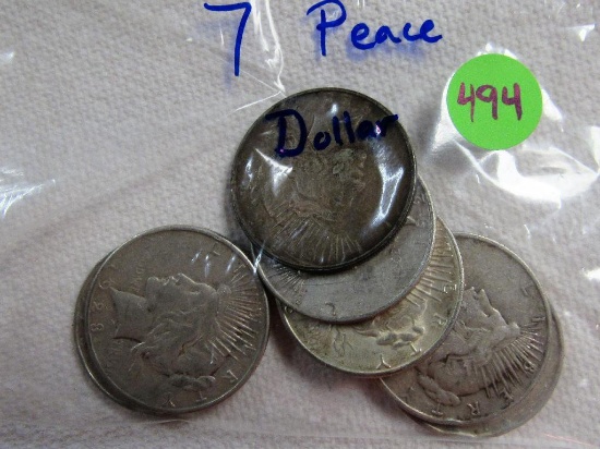(7) Peace Dollars