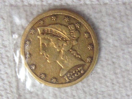 1881 $5 Gold Piece