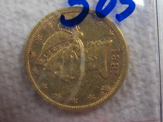 1887 $5 Gold Piece