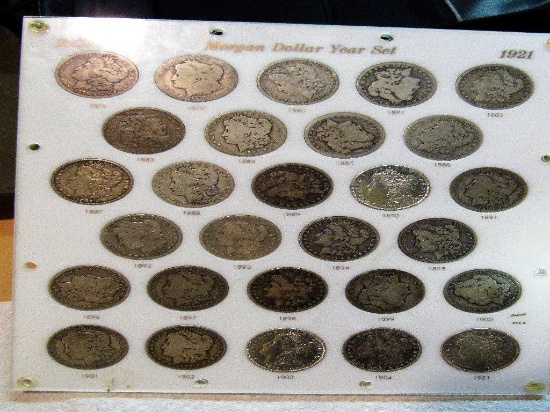1878-1921 Morgan Circulated Dollar Set- 28 Total Coins
