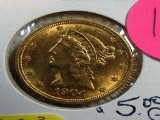 1904 $5 Gold Piece