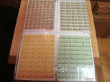 4 Sheets of 3 Cent stamps