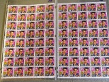 2 Sheets 29 Cent Elvis Stamps