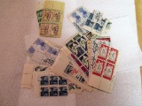 Appr 27 Mint blocks of 5 Cent stamps