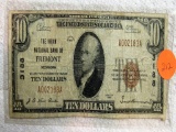 1929 $10 Union Nat Bank of Fremont, NE Note