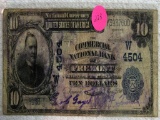 1902 $10 Commercial Bank of Fremont, NE National Currency Note