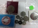 5-Om-CB Transit tokens, 2-Lincoln Transit, Ak Sar Ben Knight , Wayne and Neligh Cent Medals