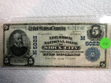 1902 $5 Livestock National Bank of Sioux City Note