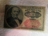1874 Series 25 Cent Fractional Currency Note