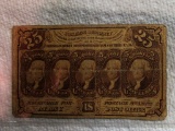 Act of 1862 25 Cent Postage Bill