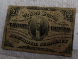 Act of 1863 3 Cent Fractional Currency