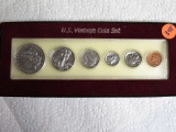 US Vintage Coin Set 1891O Morgan, 1942 Half, 1926 Quarter,1943 Dime, 1936 Nick,1901 Cent