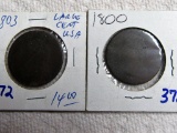 1800 and 1803 Draped Bust Cents