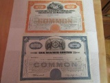 1936 10 Shares Century Ribbon Mills Ernest & Herman Levy, 1953 100 Shares of Erie RR