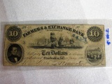 $10 1864 Farmers and Exchange Charleston S.C