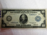 1913 $10 Federal Reserve Note 11-K