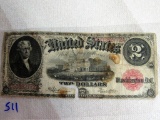 1917 $2 US Note