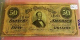 1861 $50 Confederate Note
