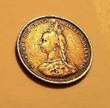 1887 Queen Victoria Coin