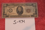 $20.00 Brown Seal Hawaii Note