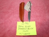 Stag Handled Knife w/Damascus Blade