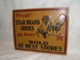 Star Shoes Metal Sign