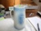 Tall Blue and Gray Grape Cluster Crock Pitcher