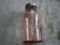 Rare Lightning Pink Glass Quart Jar, Putnam 227