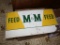 Vintage Tin Sign, M & m Feed