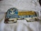 Antique License Plate Topper Adv. M&M livestock