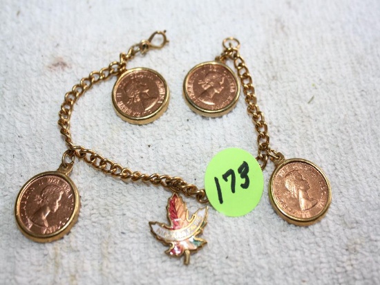 1963 Canadian Penny Bracelet